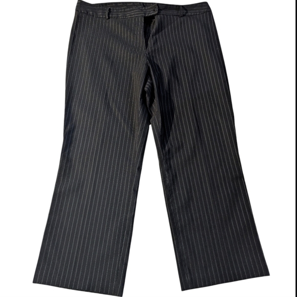Jessica Pants - Jessica Pinstriped Dress Pants – Women’s Plus Size 20 – Straight Leg